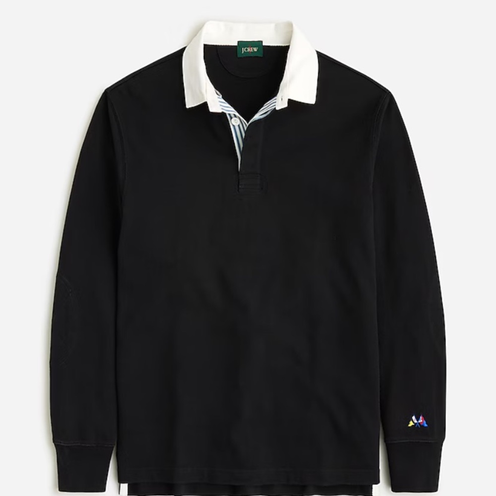 JCrew Rugby Polo men’s black size XL new with tags